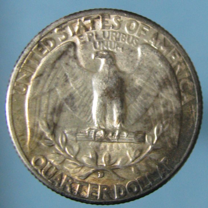 Toned-1934-D-Washington-Quarter